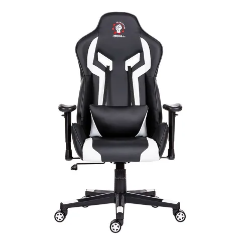 Scaun gaming Venom, negru cu alb