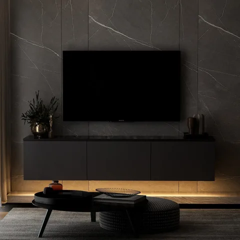 Comoda TV 160 X 35 X 32 Neon Illuminated - Anthracite