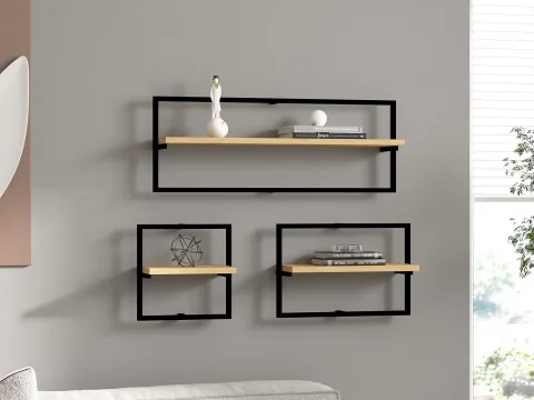 Set 3 rafturi Yeso - Sapphire Oak