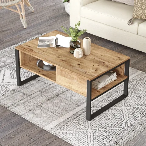 Masa Cafea Stil Industrial ML34-A 100 X 44 X 59.7