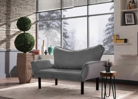 Canapea 2 Locuri Chatto - Grey 140 X 70 X 65