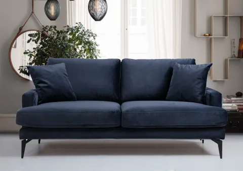 Canapea 3 Locuri 175 X 90 X 88 Papira 2 Seater - Navy Blue
