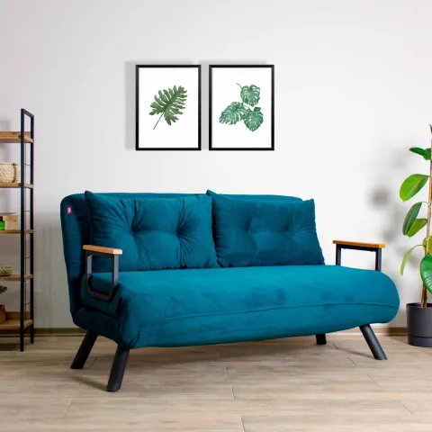 Canapea Extensibila 2 Locuri Sando 2-Seater - Petrol Green