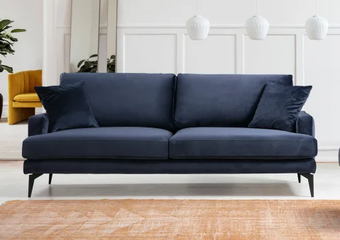 Canapea cu 3 Locuri Papira 3 Seater - Navy Blue