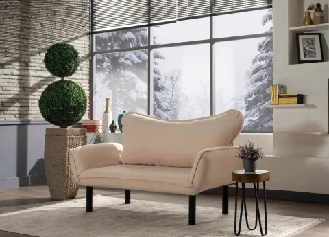 Canapea cu 2 Locuri Chatto - Cream 140 X 70 X 65