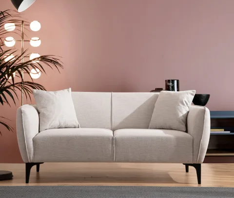 Canapea 2 Locuri Belissimo - Off White 160 X 67 X 95