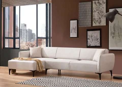 Canapea Tip Coltar Belissimo Left - Off White