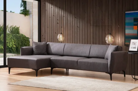 Canapea Tip Coltar Belissimo Left - Dark Grey