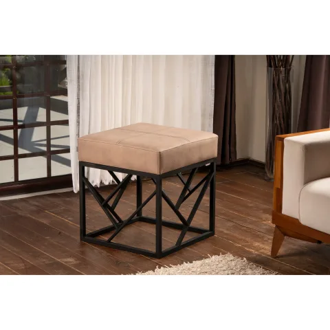 Taburet Koza - Beige 46 X 44 X 46