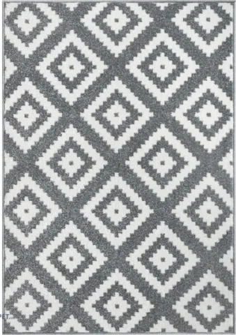 Covor Modern cu Romburi Gri 11212