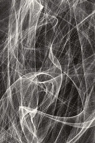 Covor lana Fractals Black