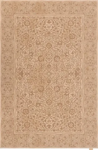 Covorul lana Lumina Dark Beige