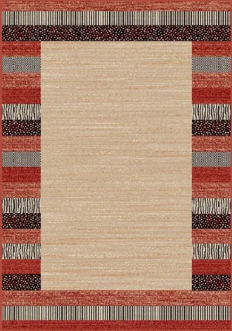 Covor Clasic Lotos 1591 Crem/Rosu