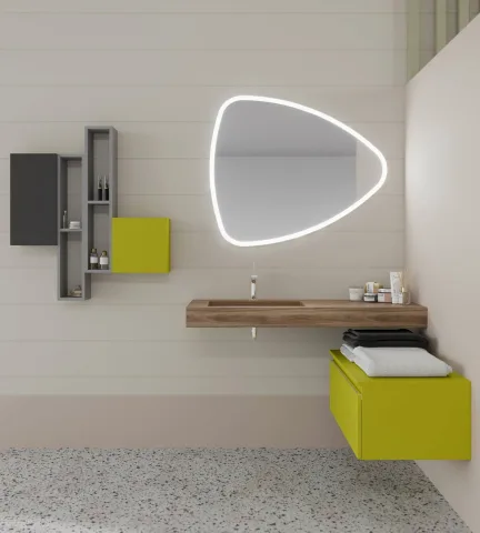 Lavoar din HPL, 100 cm, miere, Idea