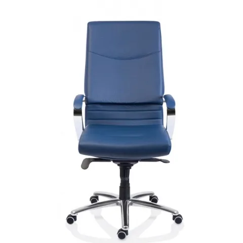Scaun birou piele-eco albastru Sett