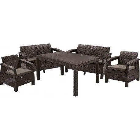Set mobilier pentru terasa, maro