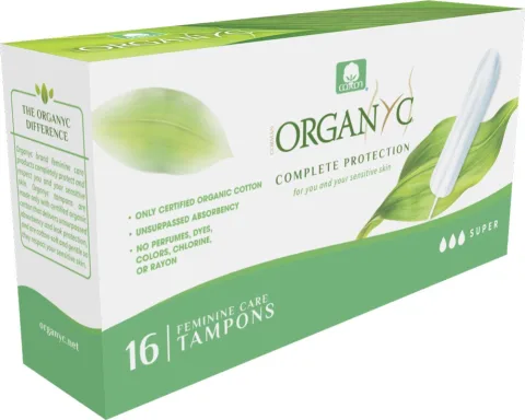 Tampoane Super din bumbac organic 16 buc Organyc