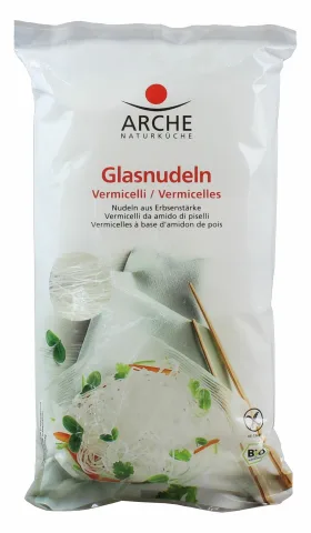 Taitei bio transparenti din amidon de mazare, 200 g Arche