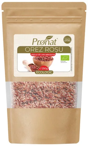Orez rosu bio, 250g Pronat