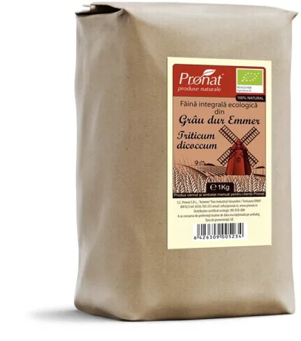 Faina integrala bio din grau Emmer 1kg Pronat