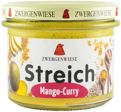 Crema tartinabila bio vegetala cu mango si curry, 180g Zwergenwiese