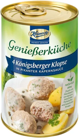 4 chiftele din carne de porc in sos picant de capere, 400g Keunecke