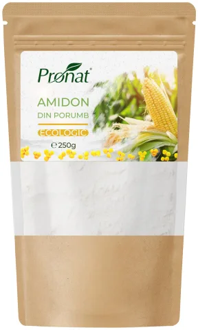 Amidon bio de porumb, 250g Pronat