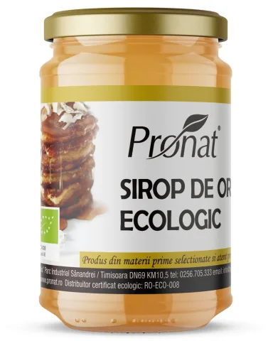 Sirop de orez bio, 370g Pronat