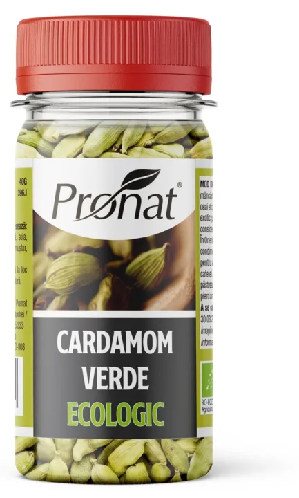 Cardamom intreg bio, 40g Pronat