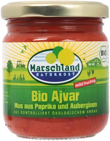 Ajvar bio mediu 200g Marschland Naturkost