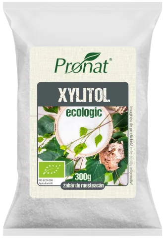 Zahar de mesteacan bio cristale, 100% xylitol, 300g Pronat