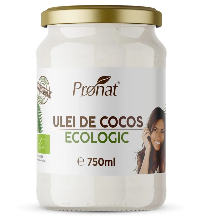 Ulei de cocos RBD bio, 750ml Pronat