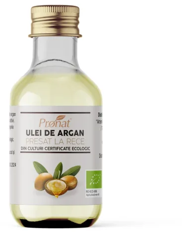 Ulei bio de argan presat la rece, 30ml Pronat