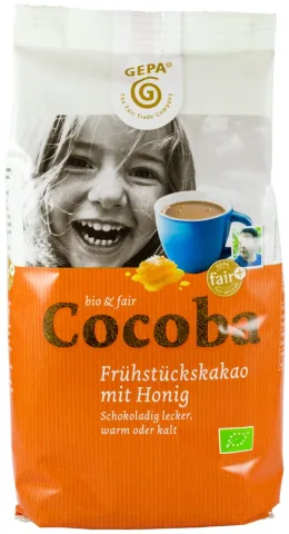 Cocoba - cacao bio si fairtrade cu miere, 400g Gepa