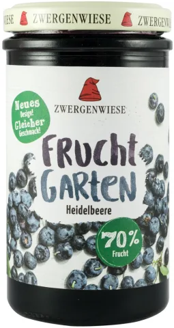 Gem bio de afine, indulcit cu sirop de agave, 225g Zwergenwiese