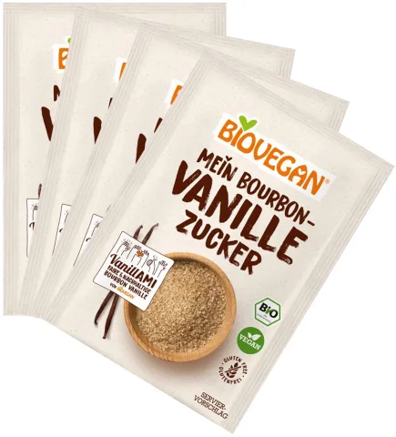 Zahar vanilat bio, 4x8g Biovegan