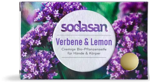 Sapun bio cu verbina si lamaie, 100g Sodasan