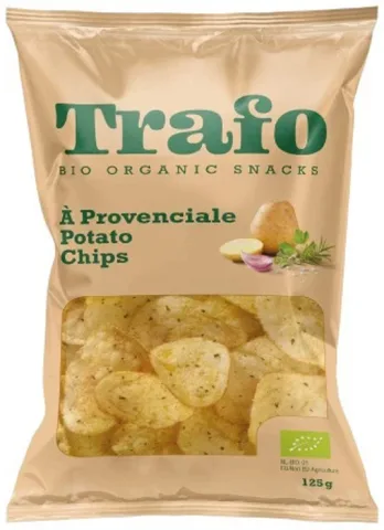 Chipsuri bio de cartofi cu ierburi de provence, 125g Trafo