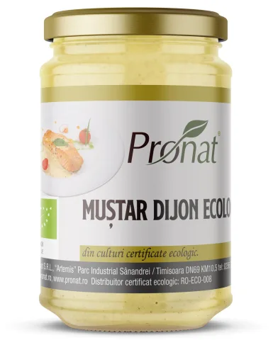 Mustar Dijon bio, 300g Pronat
