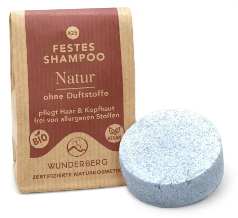 Sampon solid bio natural, 48g Wunderberg