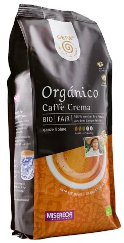 Cafea bio Organico boabe, Caffe crema, 500g Gepa