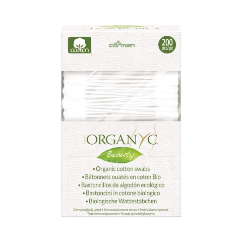 Betisoare cu bumbac organic 200 buc Organyc