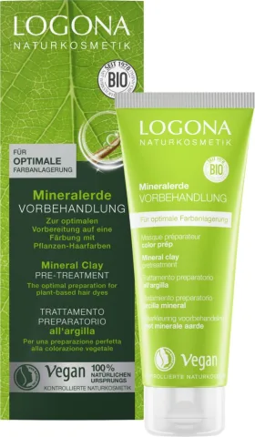 Pretratament pentru pregătirea părului pentru vopsire, cu argilă minerală, 100ml Logona