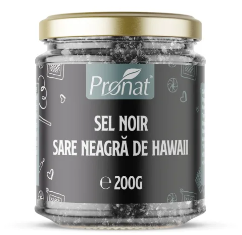 Sel Noir, Sare neagra de Hawaii, 200g Pronat