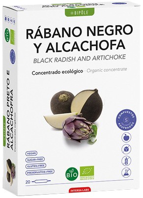 Ridiche neagra si anghinare bio, 200ml 20x10ml Bipole