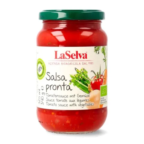Sos bio de rosii gata preparat cu legume, 340g LaSelva