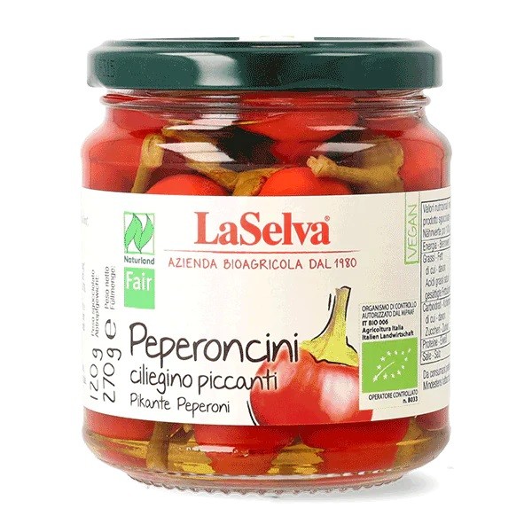 Ardei iuti bio murati, 270g LaSelva