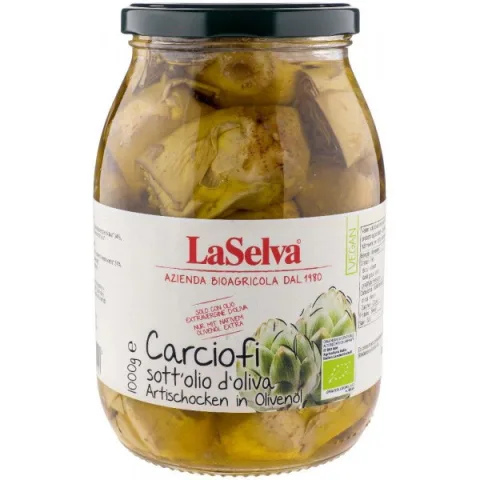 Anghinare bio in ulei de masline, 1kg LaSelva