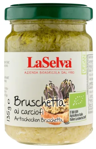 Pasta bio Bruschetta pe baza de anghinare, 135g LaSelva