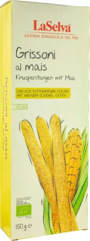 Grisine bio cu porumb, 150g LaSelva